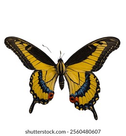 Swallowtail butterflies are large, colorful butterflies with distinctive tail-like extensions on their hindwings, found in various habitats worldwide. - Powered by Shutterstock