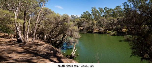 Swan River View In Maali Bridge Park, Swan Valley Wine Region, Western Australia