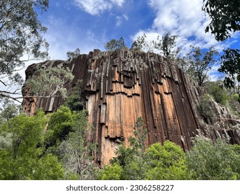 The Swan Rocks, Mt Kaputar National Park, one of Australia's best examples of a rock formation called 'organ-piping'  located near Narrabri town in New South Wales, Australia - Powered by Shutterstock