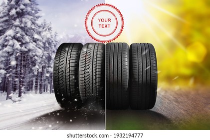 Swap winter tires for summer tires with sale quality seal - time for summer tires