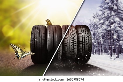 Swap winter tires for summer tires - time for summer tires - Shutterstock ID 1688909674