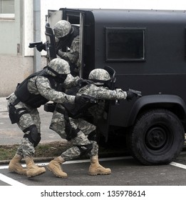 SWAT Team In Action