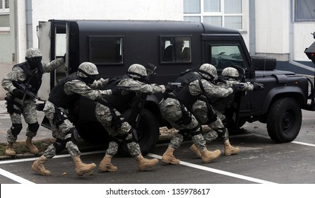 SWAT Team In Action