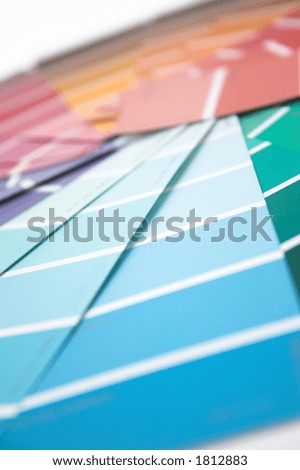 Swatch selection - shallow depth of field