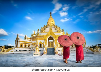 Swe taw myat buddha tooth relic pagoda, Yangon Myanmar