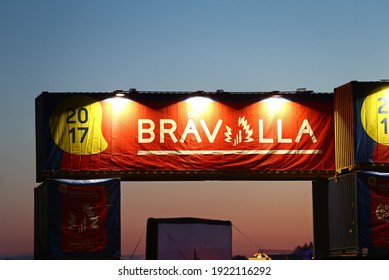 NORRKÖPING, SWEDEN- 1 JULY 2017: 
The Entrance To Bråvalla Festival 2017.
Photo Jeppe Gustafsson