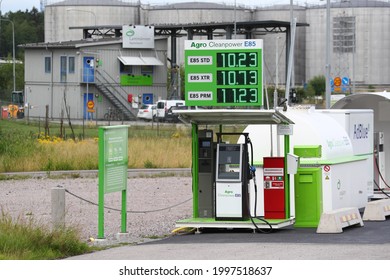 NORRKÖPING, SWEDEN- 18 JULY 2019: 
Agro Cleanpower (E85) Gas Station (ethanol) At Lantmännen Agroetanol Is The Largest Biorefinery In The Nordic Region.
Photo Jeppe Gustafsson 
