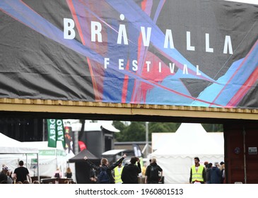 NORRKÖPING, SWEDEN- 26 JUNE 2014: Festival Visitors At Bråvalla Festival. Photo Jeppe Gustafsson