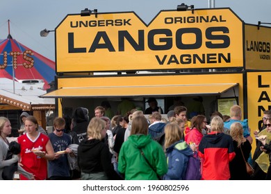 NORRKÖPING, SWEDEN- 27 JUNE 2014: Sale Of Langos At Bråvalla Festival. Photo Jeppe Gustafsson