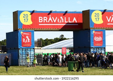 NORRKÖPING, SWEDEN- 28 JUNE 2017: 
The Entrance To Bråvalla Festival 2017.
Photo Jeppe Gustafsson