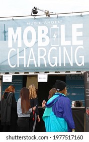 NORRKÖPING, SWEDEN- 29 JUNE 2017:
Mobile Charging At Bråvalla Festival, Norrköping, Sweden. Photo Jeppe Gustafsson