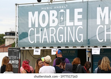 NORRKÖPING, SWEDEN- 29 JUNE 2017:
Mobile Charging At Bråvalla Festival, Norrköping, Sweden. Photo Jeppe Gustafsson