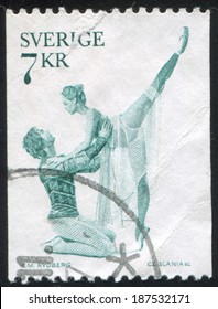 SWEDEN - CIRCA 1975: Stamp Printed By Sweden, Shows Romeo And Juliet Ballet, Circa 1975