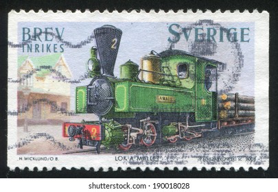 SWEDEN - CIRCA 2006: Stamp Printed By Sweden, Shows Mallet Steam Locomotive, Circa 2006