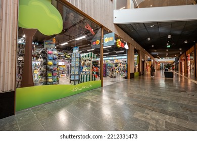 Mölndal, Sweden - July 13 2022: Exterior Of A Lekia Toy Store.