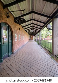 Nyköping, Sweden -June, 2021: Train Station Of Nyköping. Södermanland, Scandinavia. North Europe.