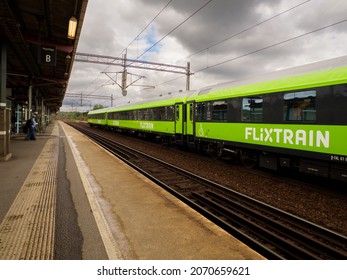 Södertälje, Sweden -June, 2021: Train Station In Sodertalje, Södermanland And Stockholm County, Scandinavia. North Europe.