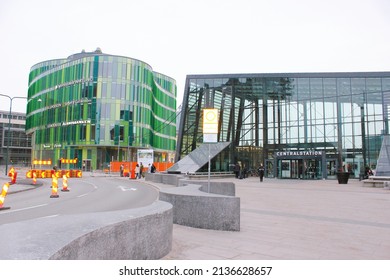 Malmö, Sweden - May 26, 2021: Malmö Central Station - Malmö Centralstation, A Railway Station On The Southern Main Line