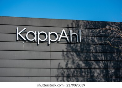 Mölndal, Sweden - May 26 2022: KappAhl Logo On A Warehouse Exterior.