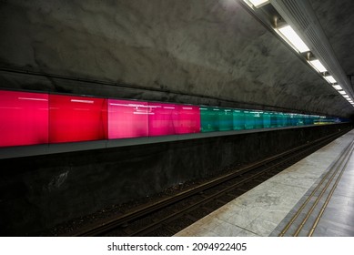 Sweden, Stockholm, Stockholm Underground Metro (Editorial Use Only)