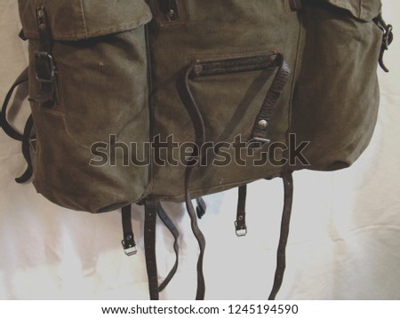 Swedish army vintage backpack