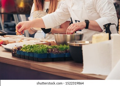 Swedish Company Chef Prepares Food At Master Class