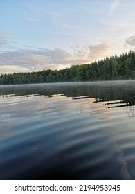 Swedish Lake By A Beautiful Dawn