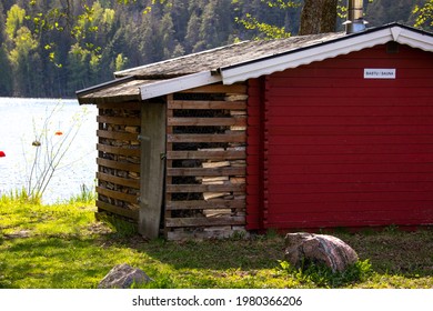 Swedish Sauna Next To A Lake