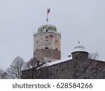 A Swedish-built medieval fortress around which the town of Viborg (Russia) in winter