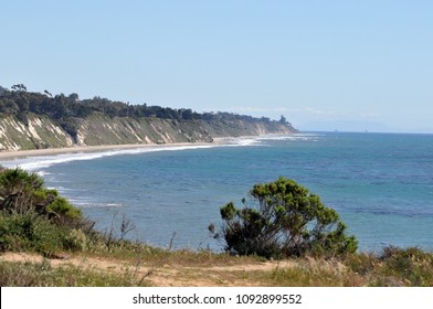 A Sweeping Scenic View Of The Pacific Ocean And The California Coastline