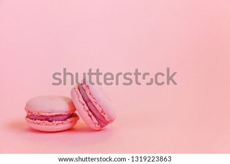 Similar – Image, Stock Photo Sweet red french macaron.