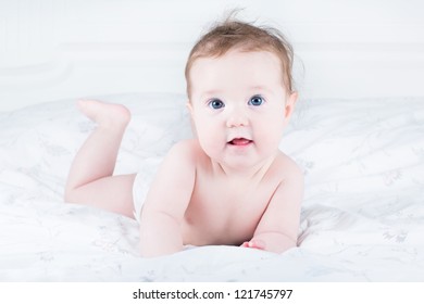 Sweet Baby Doing Her Tummy Time