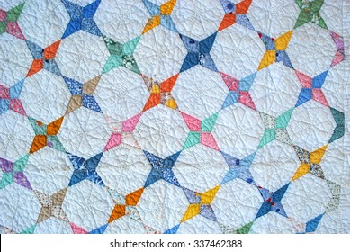 Sweet Baby Quilt, 1930s, Kite Or Arkansas Star