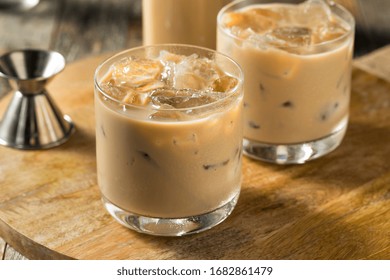 Sweet Boozy Irish Cream Mudslide Cocktail  with Ice