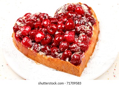 Sweet Cake In Heart Shape