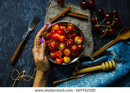 Similar – Sommer Beeren background