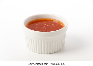 Sweet Chili Sauce On White Background