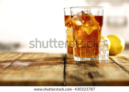 sweet cold ice tea 