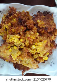 Sweet Corn Fritters Are Delicious Snack At Lunch.