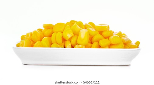 Sweet Corn Isolated On White Background