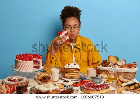 Similar – Image, Stock Photo Sweet to bite with Food