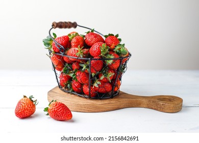 Sweet delicious strawberries in basket,top view, Heap of fresh strawberries in glass plate on marble table, Strawberries in basket. Fresh strawberries. Juice strawberry, Fresh ripe organic strawberry - Shutterstock ID 2156842691