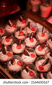 Sweet Dessert Counter On A Table