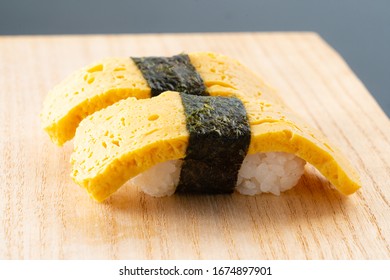 Sweet Egg Sushi Japanese Food