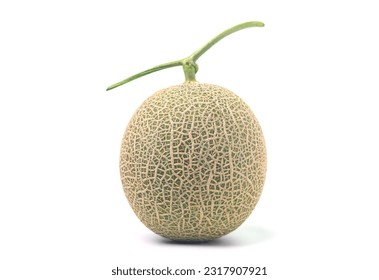 Sweet Green melons isolated on white background, With clipping path. - Powered by Shutterstock