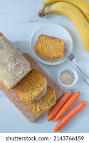 sweet home made carrot banana bread for easter