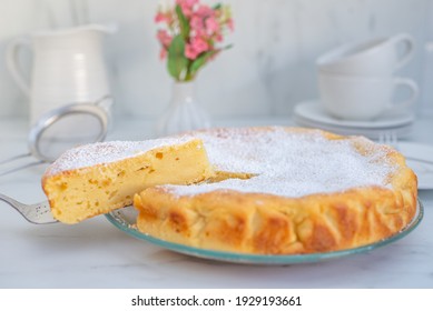 sweet home made vanilla cheesecake