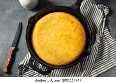 Sweet Homemade Skillet Cornbread Ready To Eat