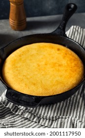 Sweet Homemade Skillet Cornbread Ready To Eat