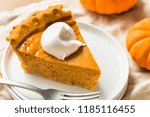 Sweet Homemade Thanksgiving Pumpkin Pie Ready to Eat